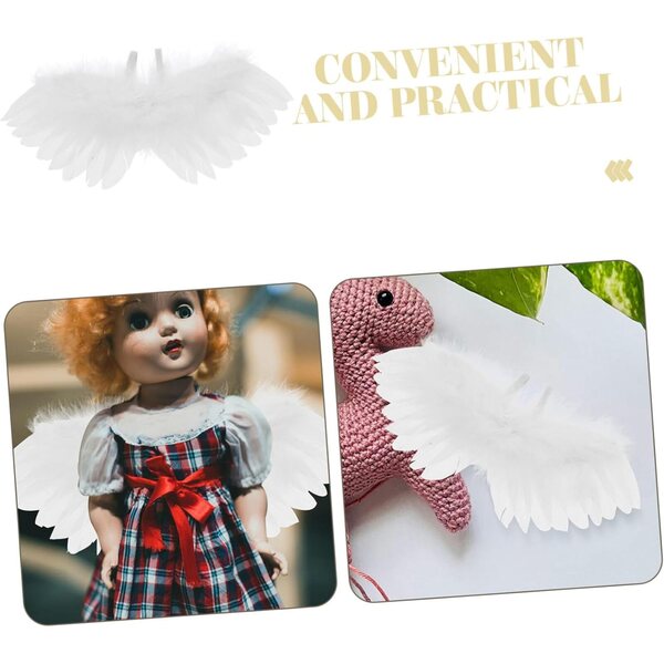 Accessori Miniature Angelo per Bambole in Cotone: Perfetti per Halloween e Natale
