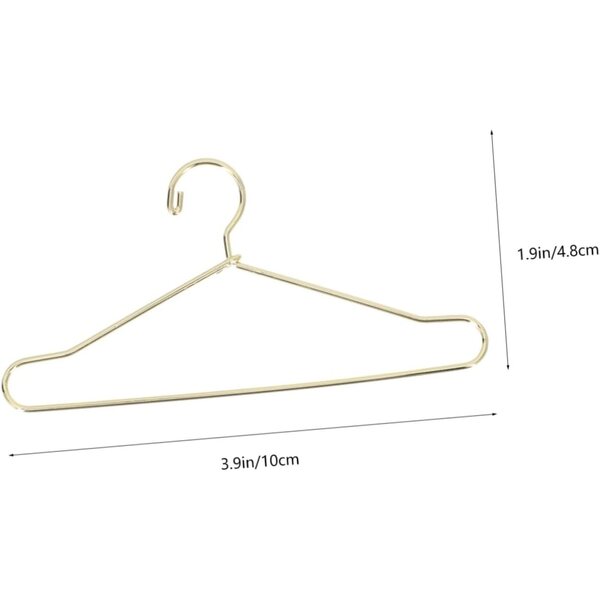 Set 25 Mini Cintre in Metallo per Vestiti Bambole, Organizzatore Casa Delle Bambole