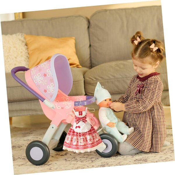 Set 25 Mini Cintre in Metallo per Vestiti Bambole, Organizzatore Casa Delle Bambole