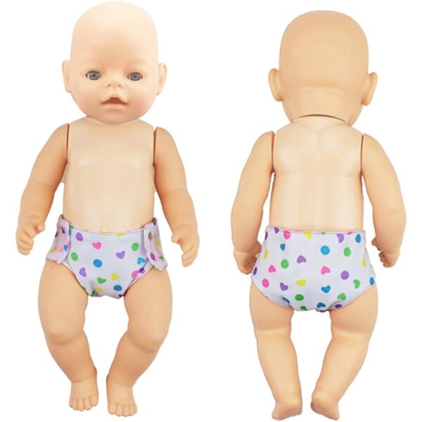 Set 12 Pannolini in Cotone per Bambole 16-18 Pollici - Accessori Gioco Bambini