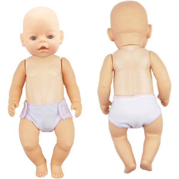 Set 12 Pannolini in Cotone per Bambole 16-18 Pollici - Accessori Gioco Bambini