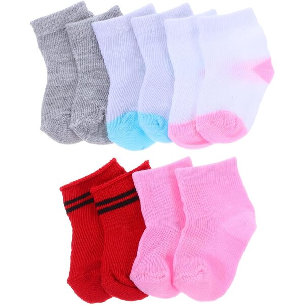 KOMBIUDA 5 Paar mehrfarbige Socken für Puppen und Actionfiguren, elegant und einfach zu tragen