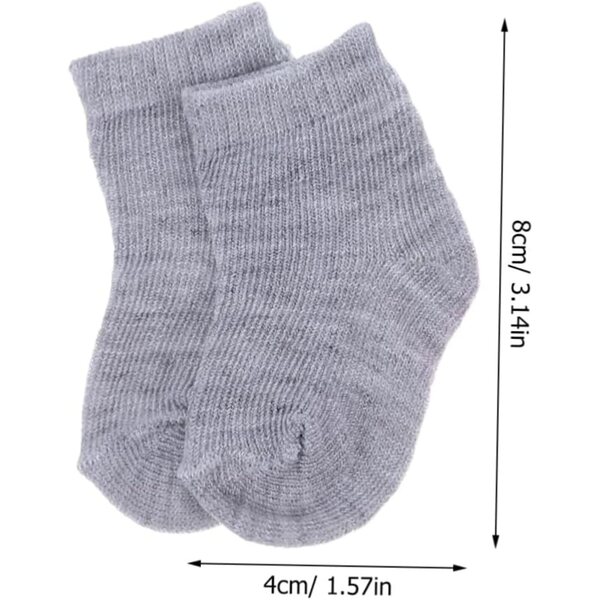 KOMBIUDA 5 Paar mehrfarbige Socken für Puppen und Actionfiguren, elegant und einfach zu tragen