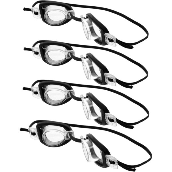 KOMBIUDA Set mit 4 Mini-Schwimmbrillen für Puppen, Rollenspielzubehör