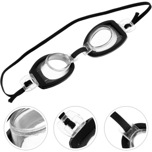 KOMBIUDA Set mit 4 Mini-Schwimmbrillen für Puppen, Rollenspielzubehör
