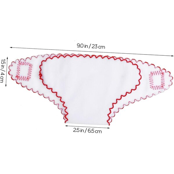 Set 6 pannolini in tessuto riutilizzabili per bambole - accessori fai da te