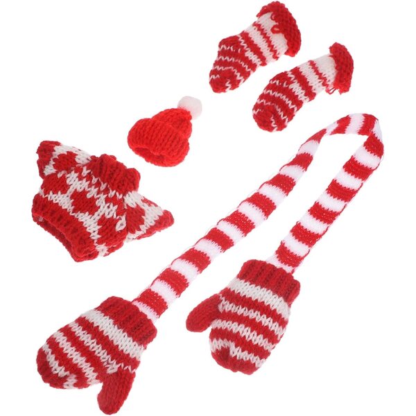UPKOCH Miniatur-Winterzubehör für Puppen: Mütze, Pullover und Socken