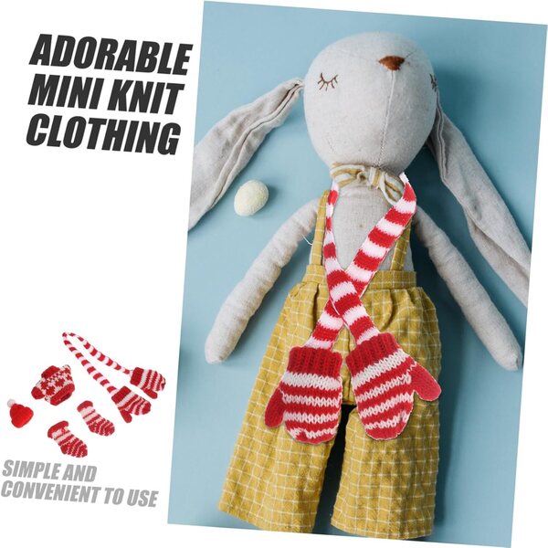 UPKOCH Miniatur-Winterzubehör für Puppen: Mütze, Pullover und Socken