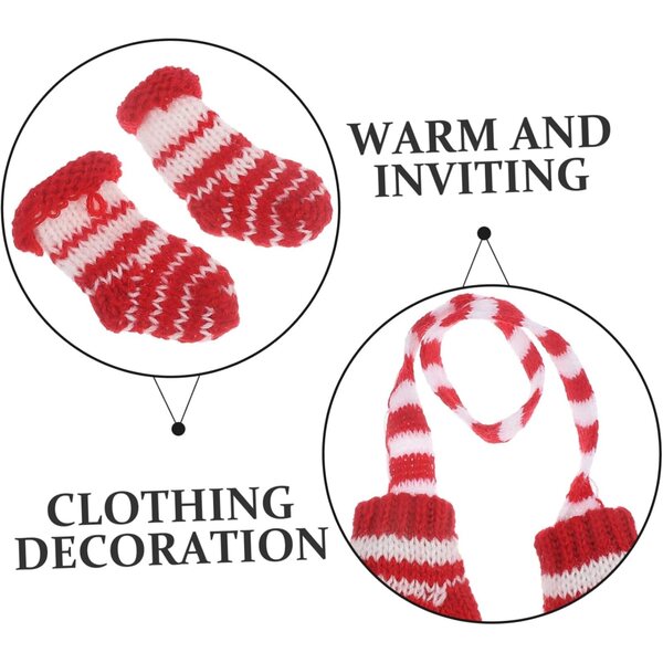UPKOCH Miniatur-Winterzubehör für Puppen: Mütze, Pullover und Socken