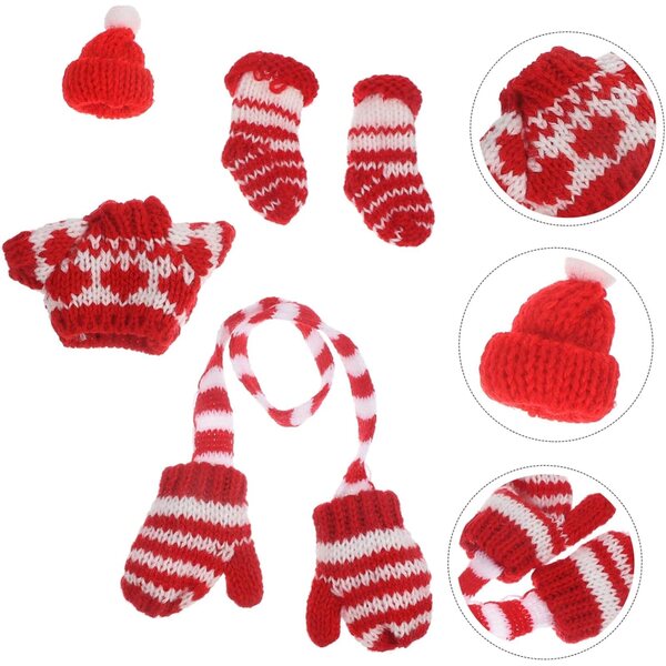 UPKOCH Miniatur-Winterzubehör für Puppen: Mütze, Pullover und Socken