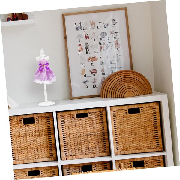 Support per Abiti Bambola Miniature Set 6 Pezzi Manichini Mini Casa Bambole