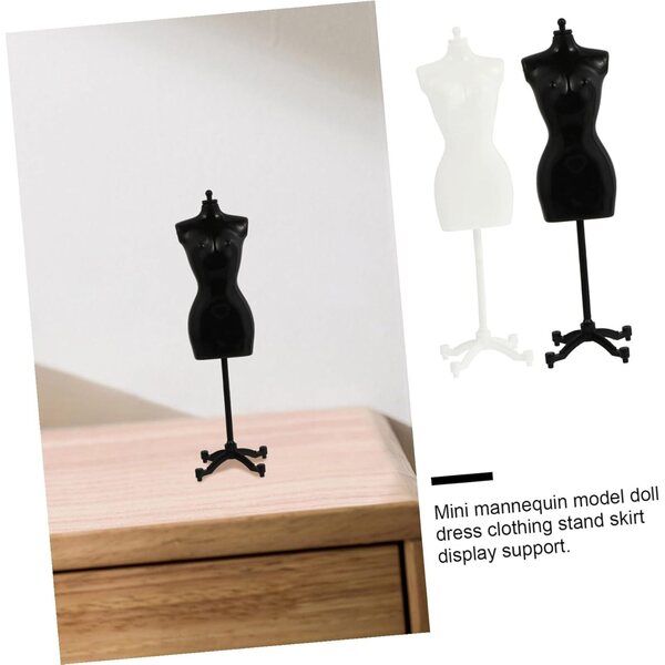 Support per Abiti Bambola Miniature Set 6 Pezzi Manichini Mini Casa Bambole