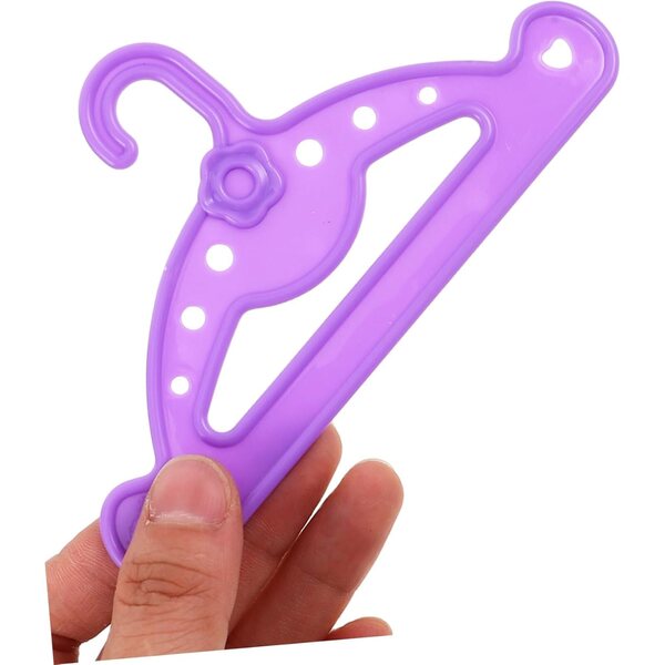 16 mini cintres colorati in plastica per abiti di bambole, resistenti e pratici