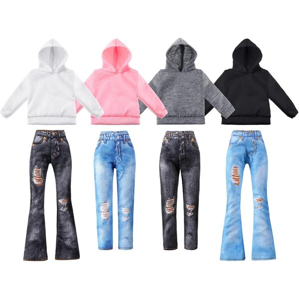 Bencailor Set 8 Abiti Invernali per Bambola 29,8 cm in Cotone e Jeans