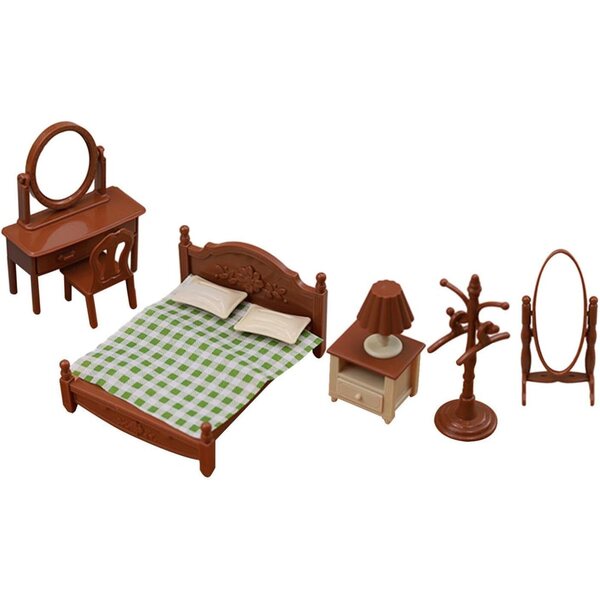 Set mobili per camera da letto casa delle bambole per bambini 4-6 anni, decorazione paesaggistica