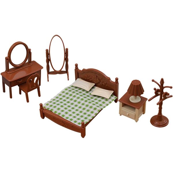 Puppenhaus-Schlafzimmermöbel-Set für Kinder von 4–6 Jahren, Landschaftsdekoration