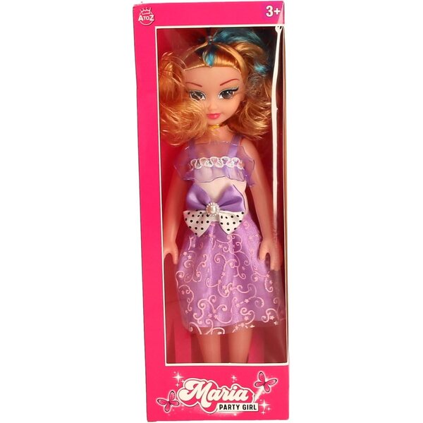 Maria Party Girl Puppe Atoz mit 2 trendigen Outfits für 3-Jährige