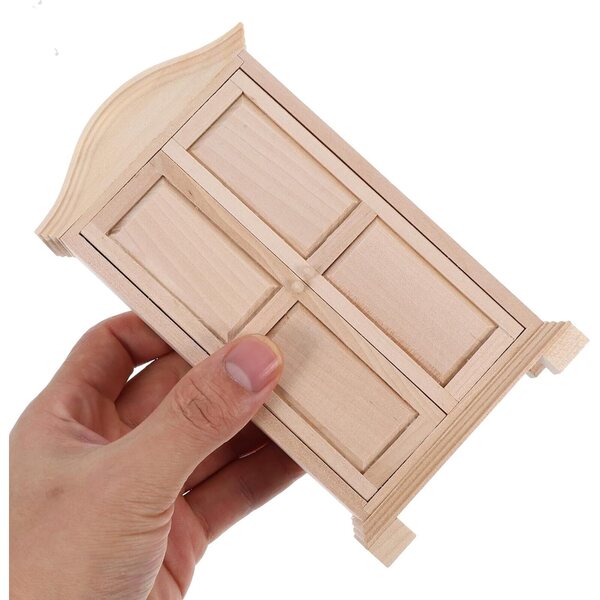 ifundom Armadietto in Legno Rosa per Casa delle Bambole Miniatura 1/12