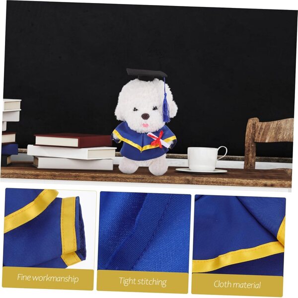 DECHOUS Costume Mini Laurea per Peluche con Tocco Festivo e Tessuto Morbido
