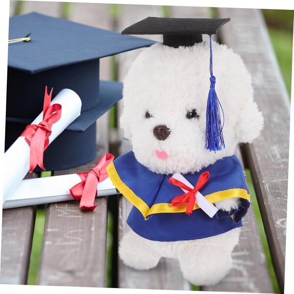 DECHOUS Costume Mini Laurea per Peluche con Tocco Festivo e Tessuto Morbido