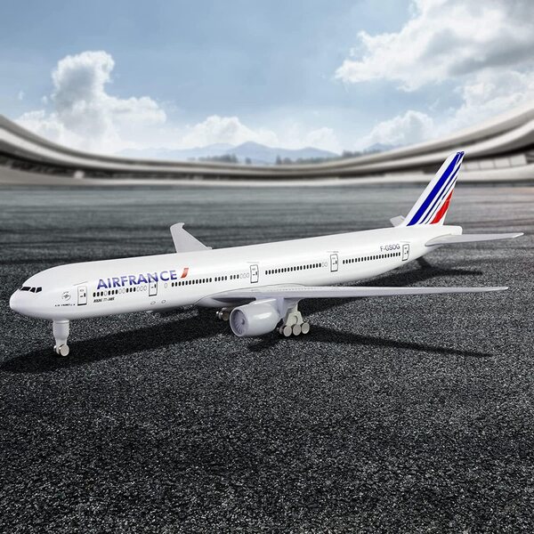 Frankreich B777 MOUDOAUER 1:300 Flugzeugmodell mit beweglichen Rädern und Ausstellungsständer