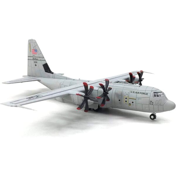 USAF C-130 Hercules 1:200 Legierungsflugzeugmodell mit Ständer – ZEZEFUFU
