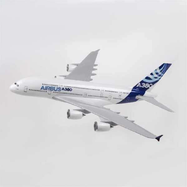 Modell A380 aus ZEZEFUFU-Druckgussmetall für Sammlung und Heimdekoration