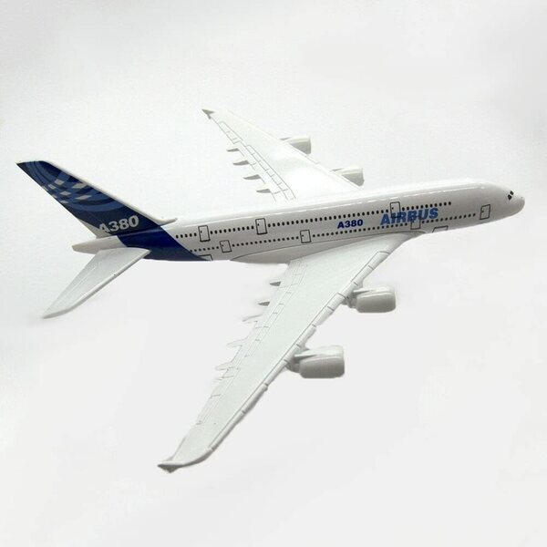 Modell A380 aus ZEZEFUFU-Druckgussmetall für Sammlung und Heimdekoration