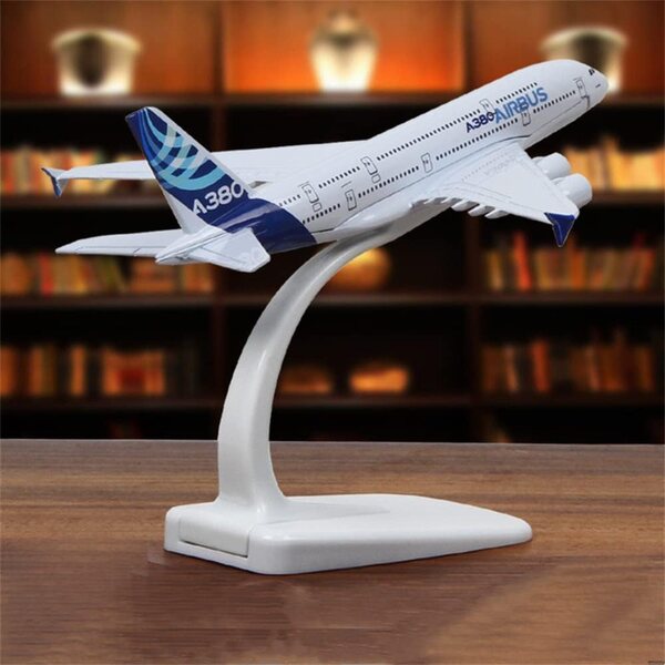 Modell A380 aus ZEZEFUFU-Druckgussmetall für Sammlung und Heimdekoration