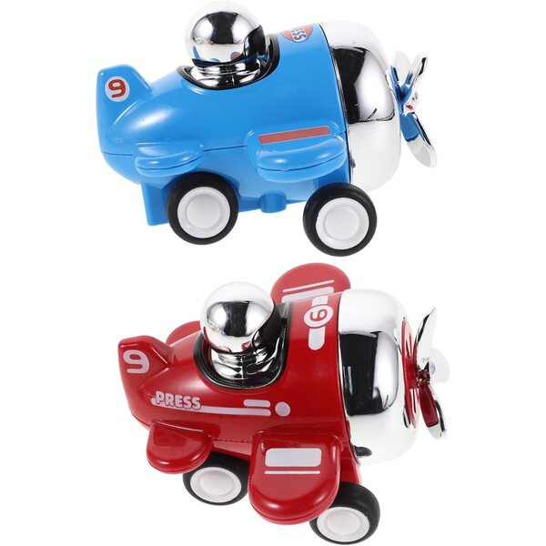 Mini Retrofriction Avion aus Legierung, pädagogisches und tragbares Spiel für Kinder