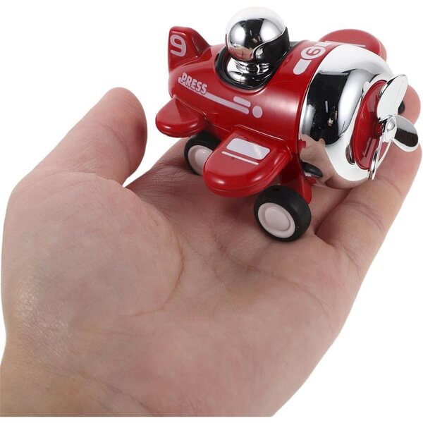 Mini Retrofriction Avion aus Legierung, pädagogisches und tragbares Spiel für Kinder