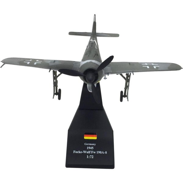 1:72 Focke-Wulf Fw 190A-8 Würger Jagdflugzeug, Legierungsmodell des Zweiten Weltkriegs – ZEZEFUFU