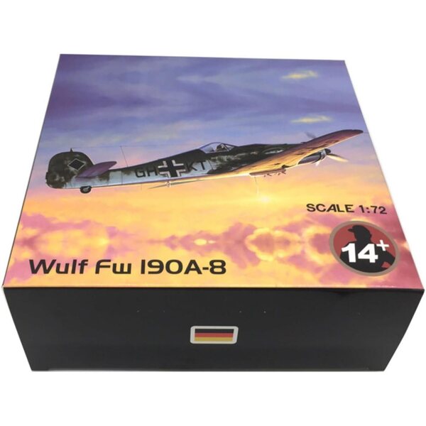 1:72 Focke-Wulf Fw 190A-8 Würger Jagdflugzeug, Legierungsmodell des Zweiten Weltkriegs – ZEZEFUFU