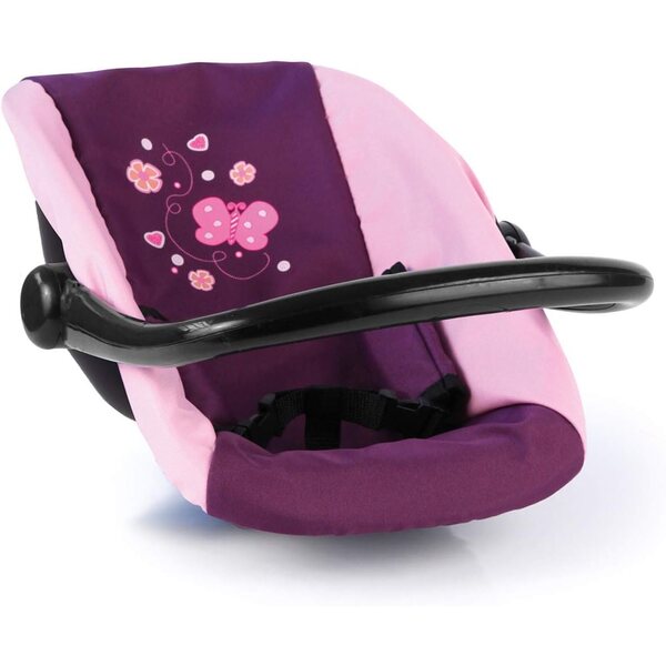 Autositz für Bayer Design Doll, Farbe Lila bis 46 cm