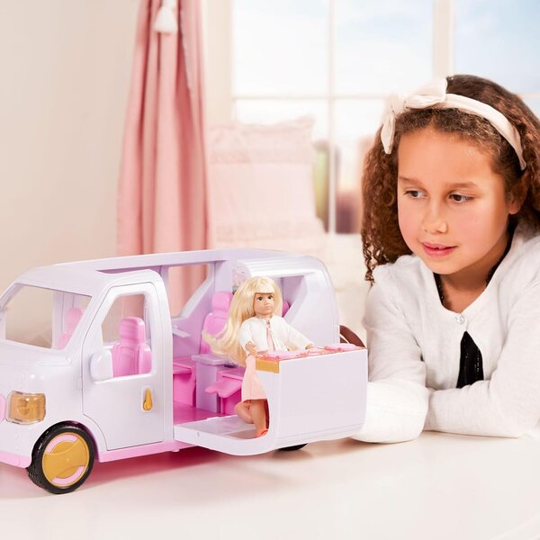 LORI Luxus-SUV: interaktives Fahrzeug für Minipuppen mit Musik und Lichtern