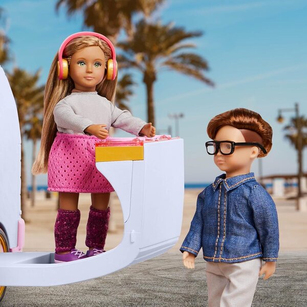 LORI Luxus-SUV: interaktives Fahrzeug für Minipuppen mit Musik und Lichtern