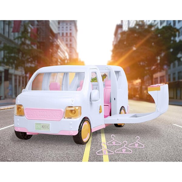 LORI Luxus-SUV: interaktives Fahrzeug für Minipuppen mit Musik und Lichtern