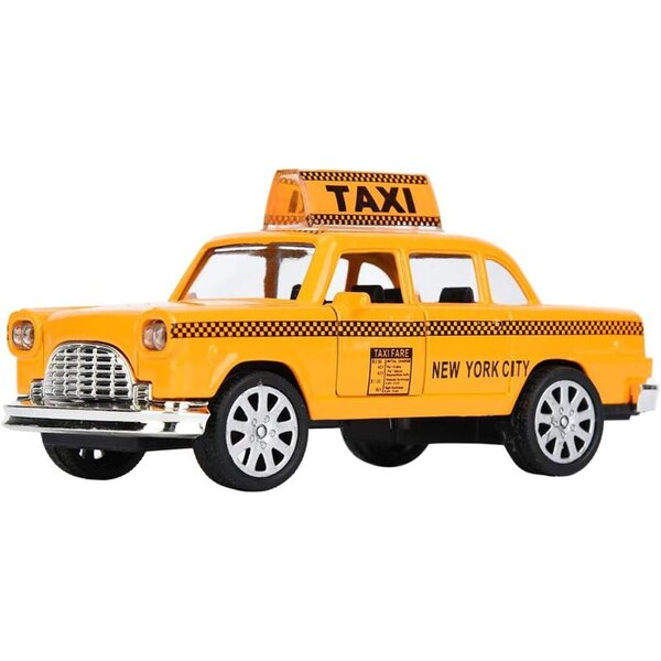 Ausla 1:32 Legierungs-Taximodell mit Lichtern, Musik und Rückzugsfunktion für Kinder