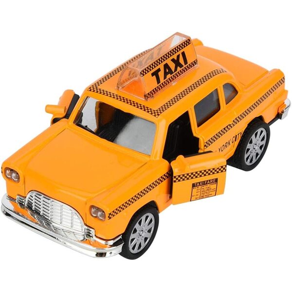 Ausla 1:32 Legierungs-Taximodell mit Lichtern, Musik und Rückzugsfunktion für Kinder