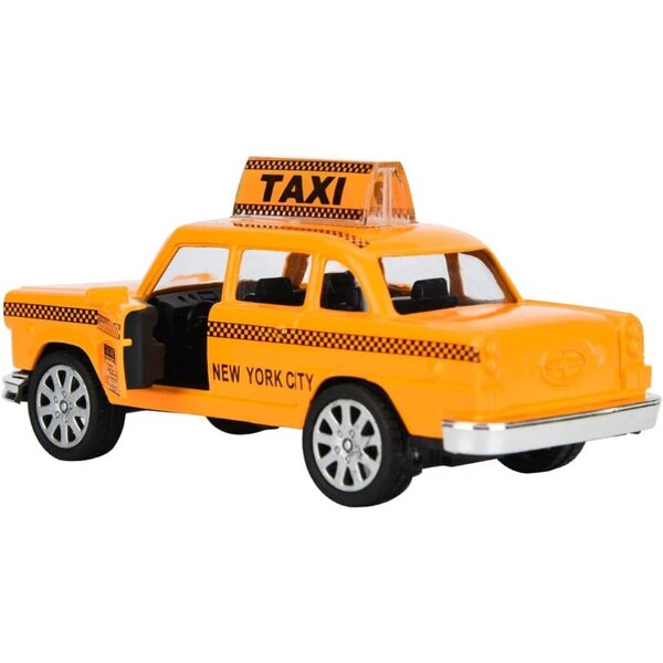 Ausla 1:32 Legierungs-Taximodell mit Lichtern, Musik und Rückzugsfunktion für Kinder