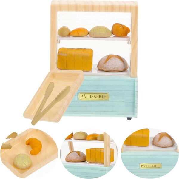 ifundom Mini Vetrina per Dolci in Plastica, Espositore Miniatura per Case delle Bambole