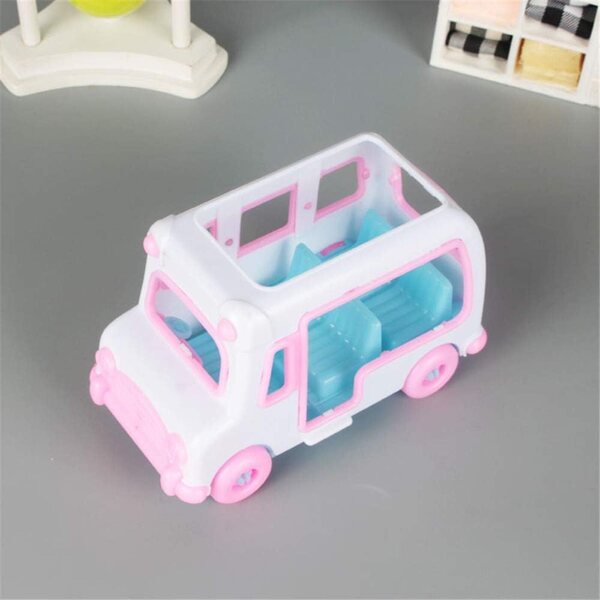 Mini Bus in Plastica Ecologica per Casa delle Bambole - Gioco e Decorazione