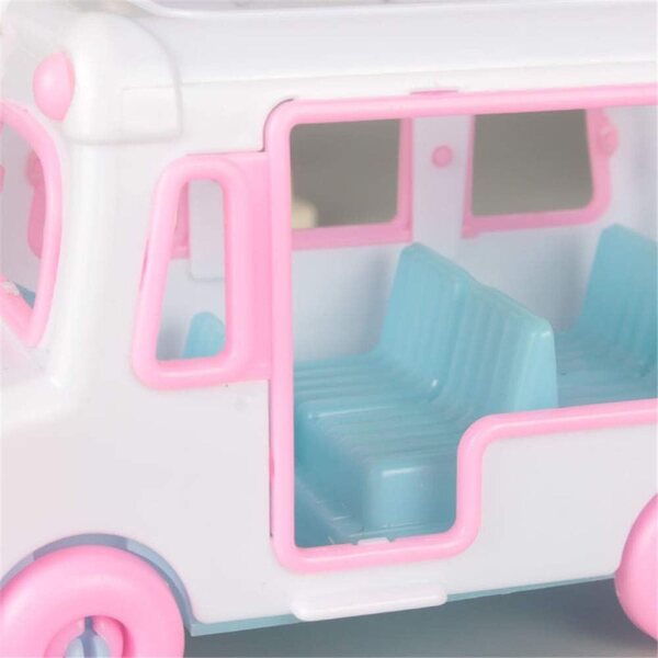Mini Bus in Plastica Ecologica per Casa delle Bambole - Gioco e Decorazione