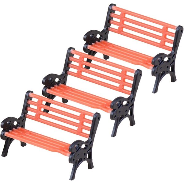 3 Pezzi Mini Panca per Casa delle Bambole Decorativa per Paesaggi e Miniature