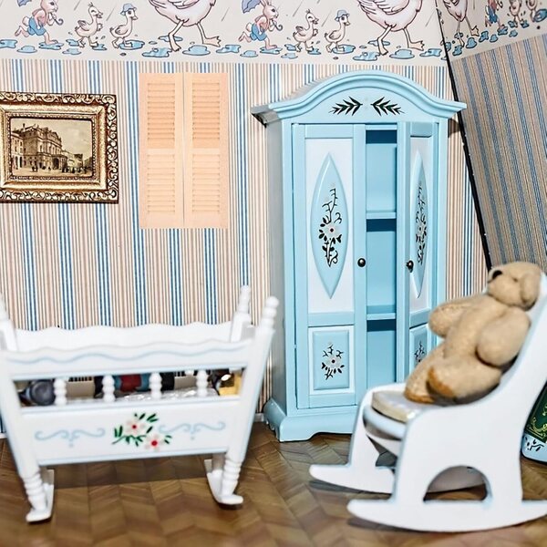 Persiane in Miniatura in Legno VICASKY 2 Pezzi per Case e Diorami Fai da Te