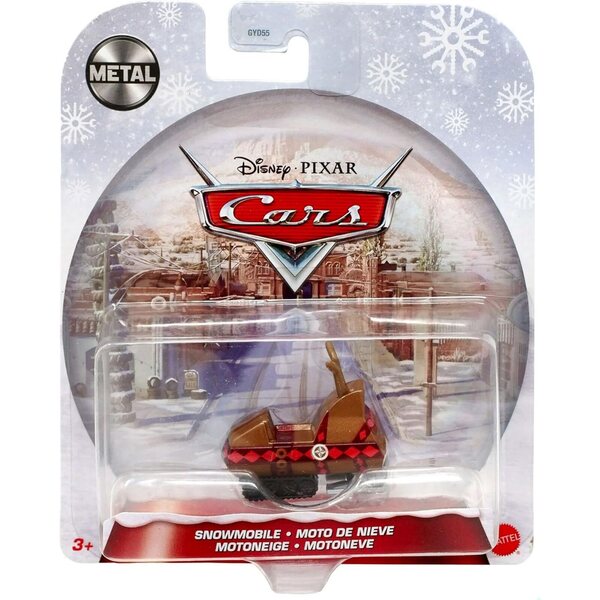 Set mit 3 Autos Disney Pixar Toy Cars Special Christmas Edition 1:64 Mater McQueen Schneemobil
