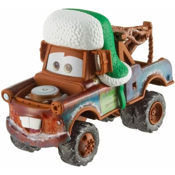 Set mit 3 Autos Disney Pixar Toy Cars Special Christmas Edition 1:64 Mater McQueen Schneemobil