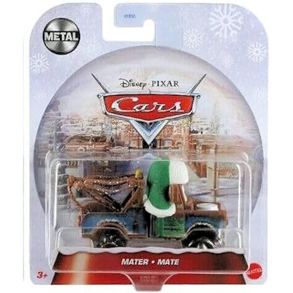 Set mit 3 Autos Disney Pixar Toy Cars Special Christmas Edition 1:64 Mater McQueen Schneemobil