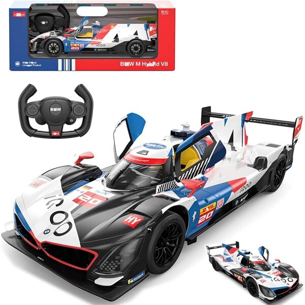 HTLNUZD RC Car 1:14 V8 Hypercar mit LED-Leuchten und Gummireifen 1000 mAh