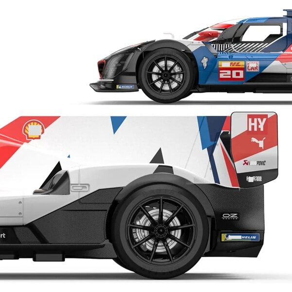 HTLNUZD RC Car 1:14 V8 Hypercar mit LED-Leuchten und Gummireifen 1000 mAh